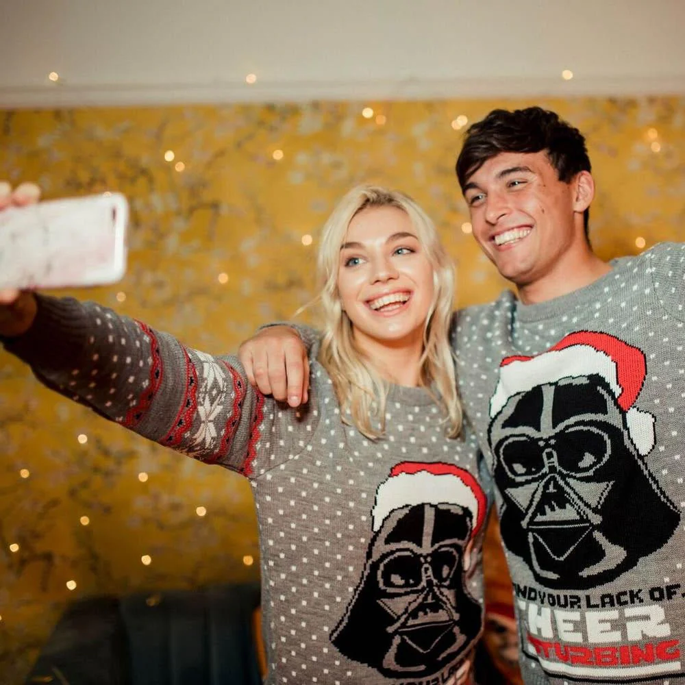 Star Wars Darth Vader Knitted Christmas Jumper / Sweater - Image 3