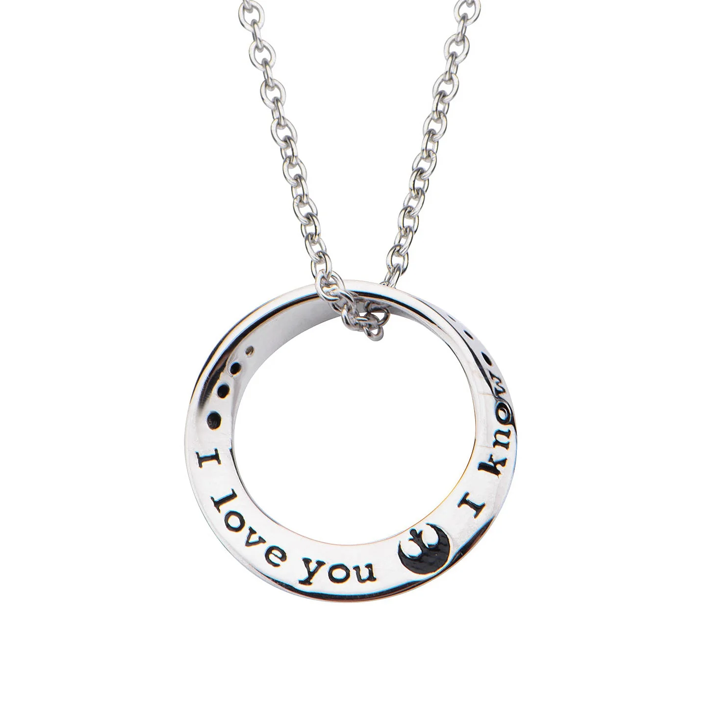 Star Wars I Love You / I Know Sterling Silver Pendant