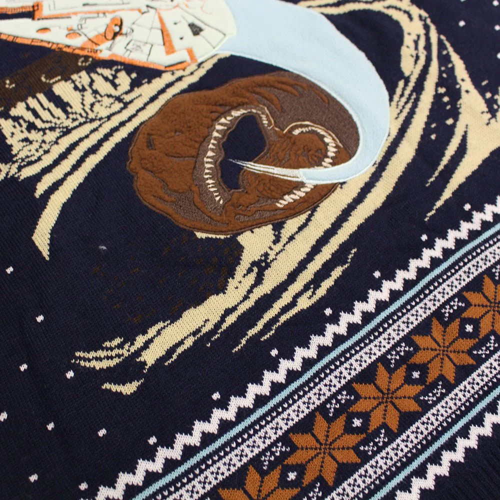 Star Wars Millennium Falcon Escape Knitted Christmas Jumper / Sweater - Image 3