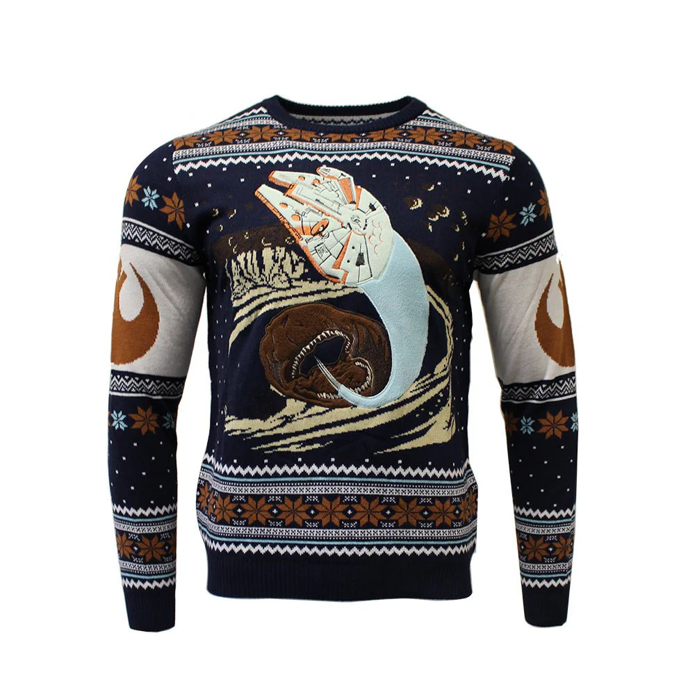 Star Wars Millennium Falcon Escape Knitted Christmas Jumper / Sweater - Image 7