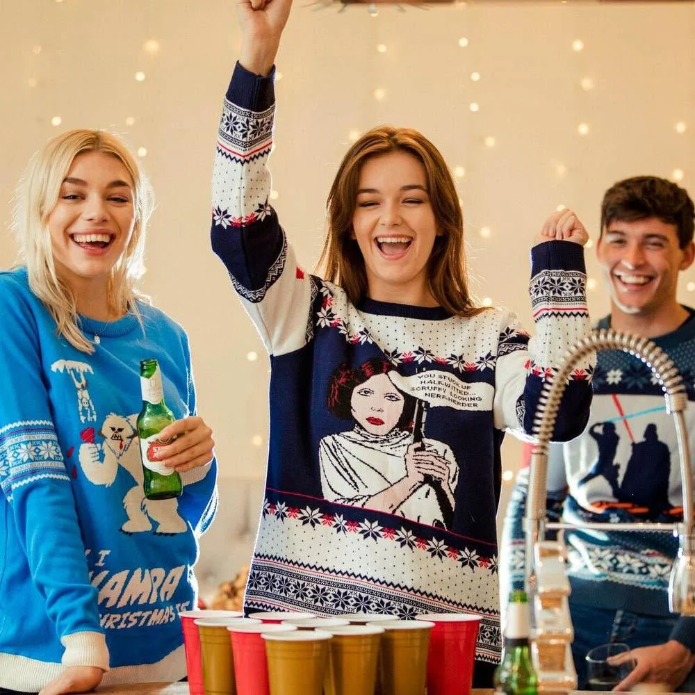 Star Wars Princess Leia Knitted Christmas Jumper / Sweater - Image 4