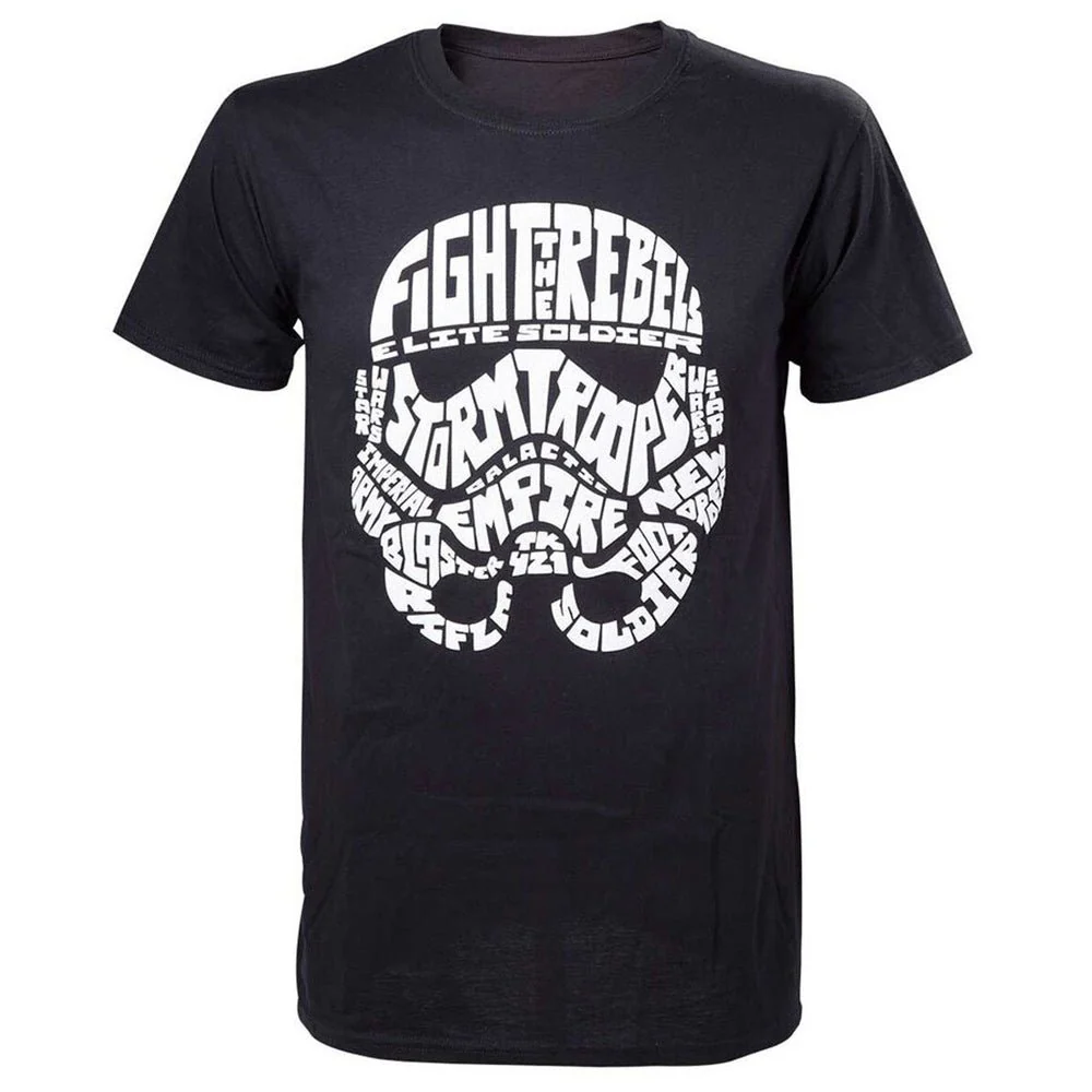Star Wars Stormtrooper Word Art T-Shirt - Image 4
