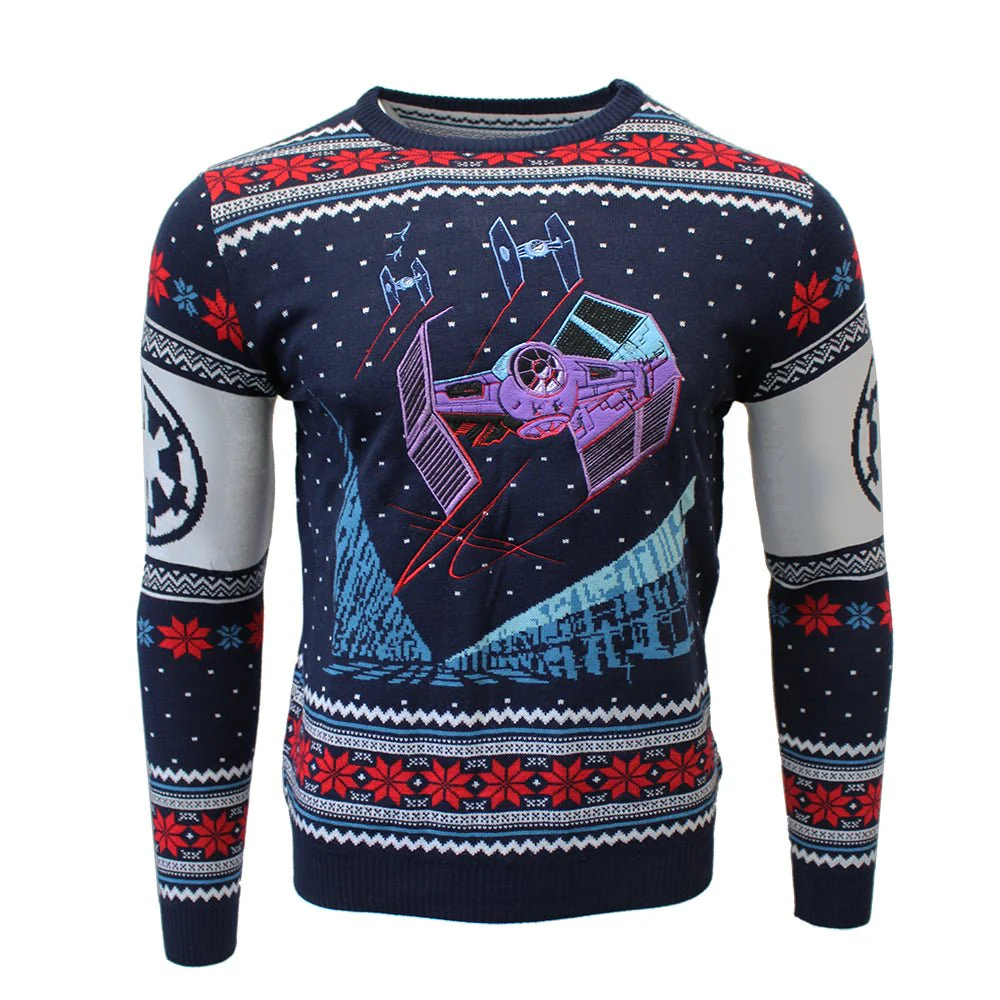 Star Wars TIE Fighter Battle of Yavin Christmas Jumper / Sweater - Image 11