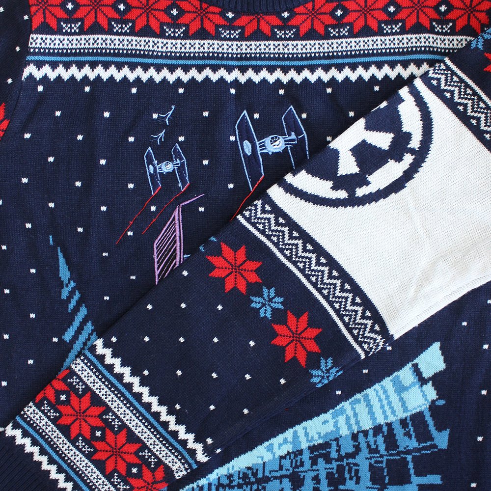 Star Wars TIE Fighter Battle of Yavin Christmas Jumper / Sweater - Image 3