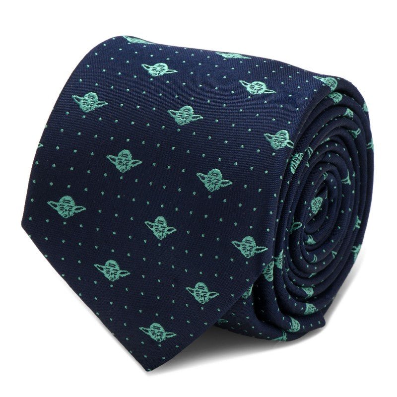 Star Wars Yoda Dot Print Silk Tie