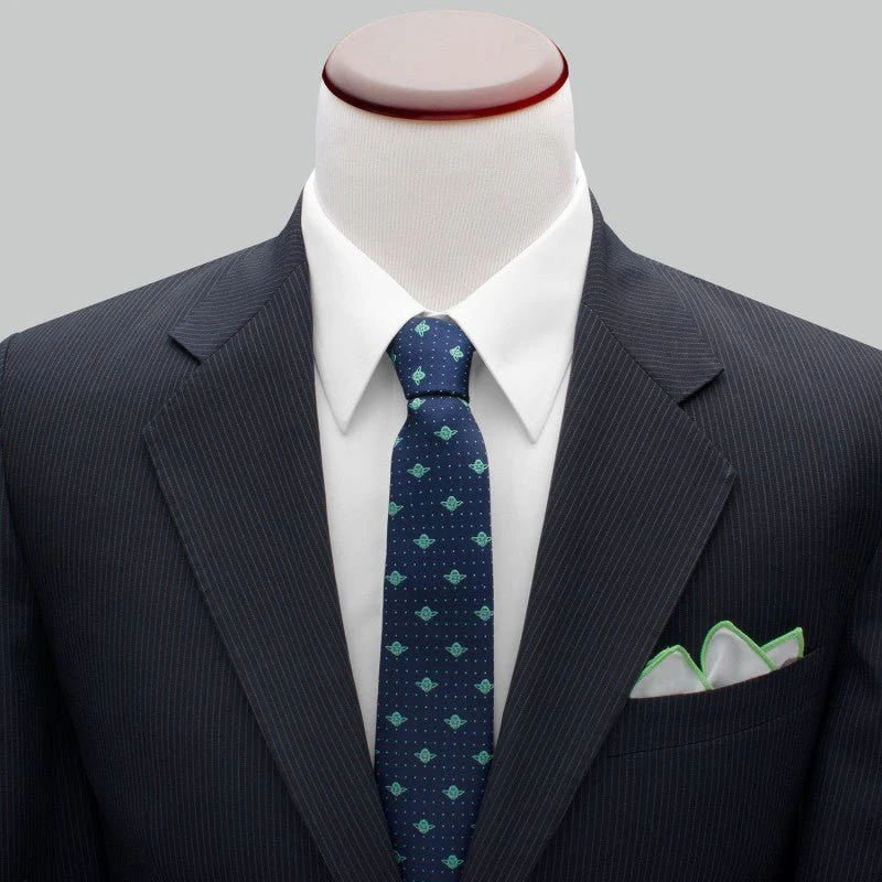 Star Wars Yoda Dot Print Silk Tie - Image 4