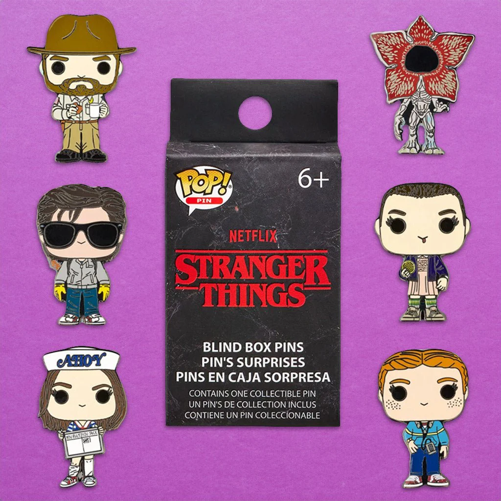 Loungefly x Stranger Things Funko Pop! Characters Blind Box Mystery Pin