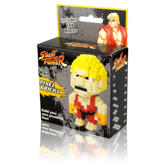Street Fighter 2 Ken Pixel Bricks - Image 2