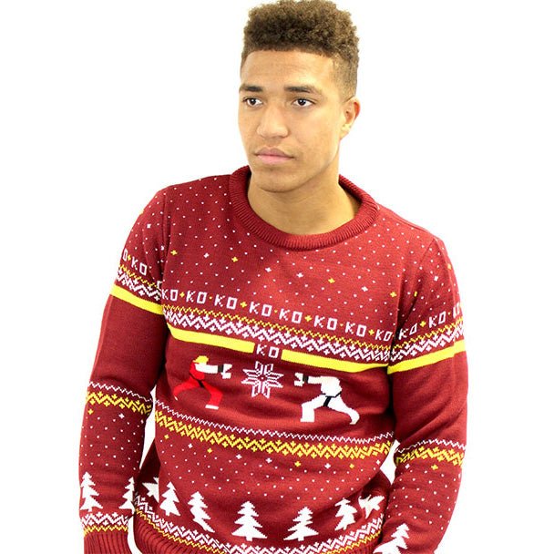 Street Fighter Ryu Vs. Ken Christmas Jumper / Sweater - Image 4