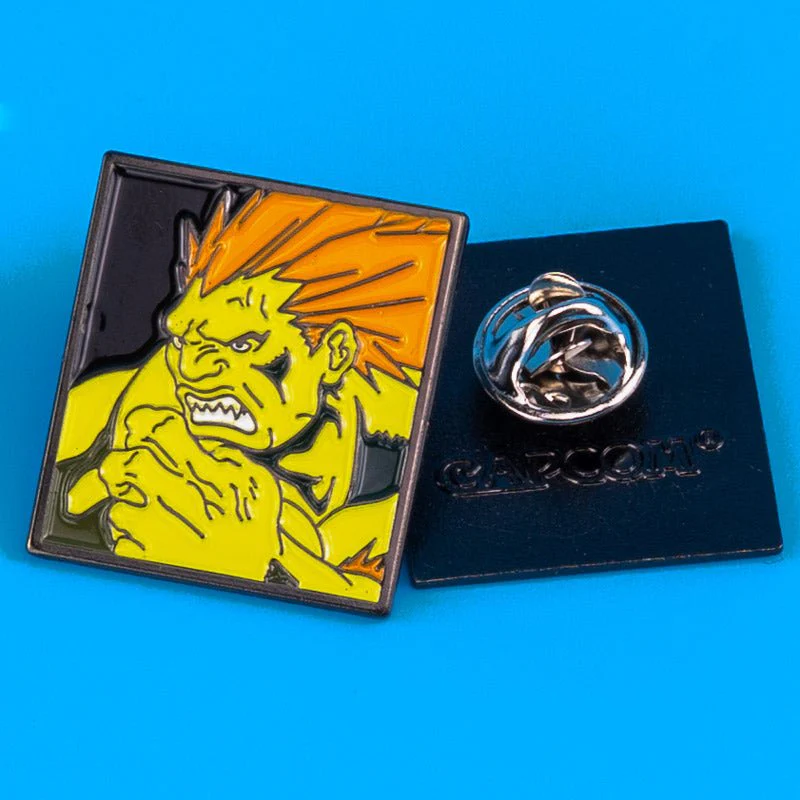 Street Fighter Single Character Enamel Pin - Blanka - Image 2