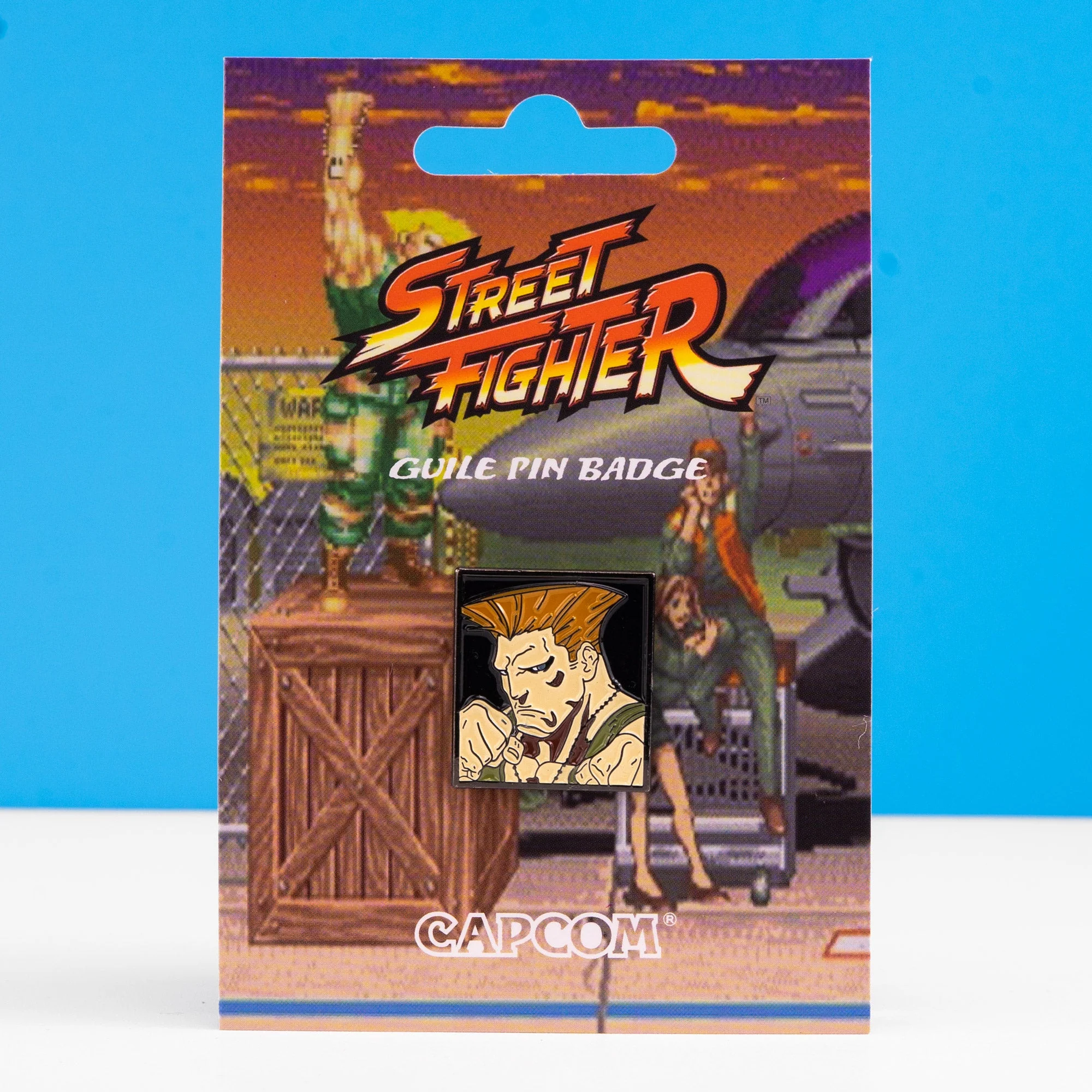 Street Fighter Single Character Enamel Pin - Guile
