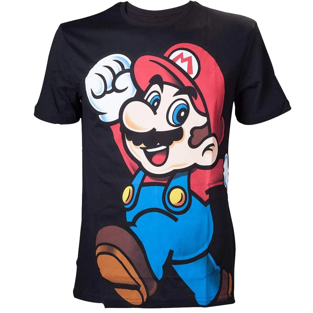 Super Mario Black Character T-shirt - Image 3
