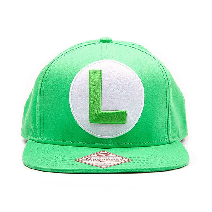 Super Mario - Luigi Green Snapback Cap - Image 2