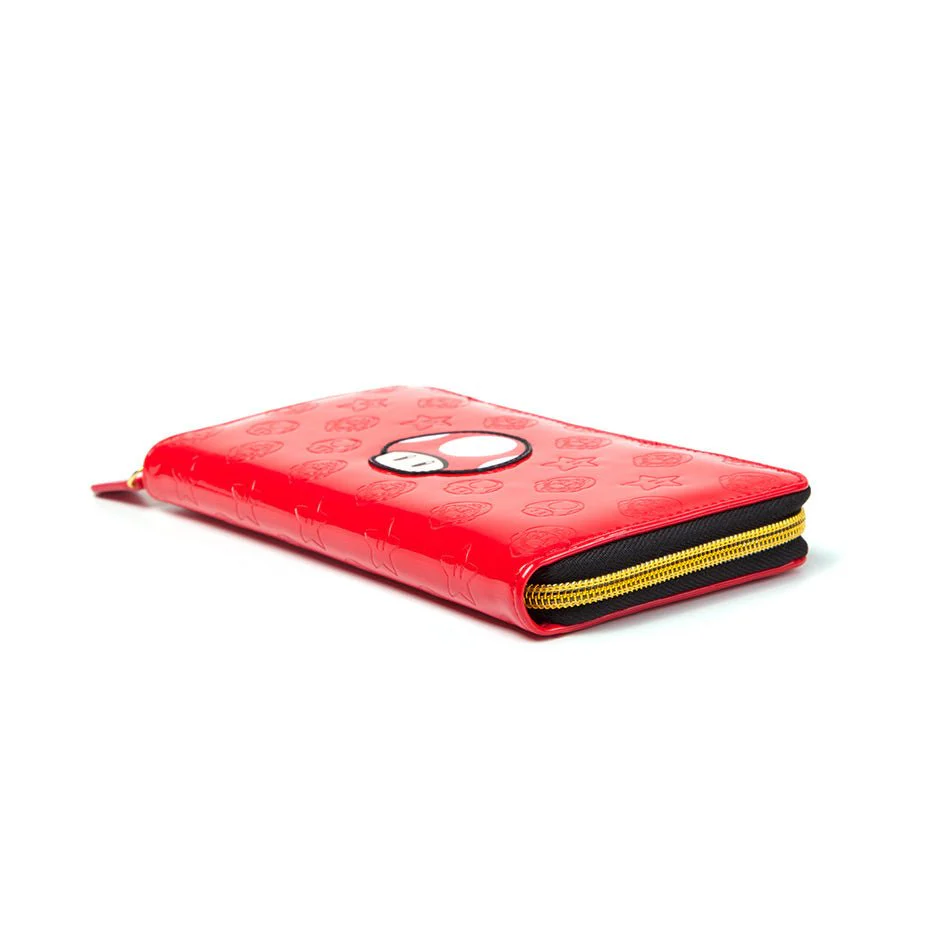 Super Mario Mushroom Zip Around Purse - Image 2
