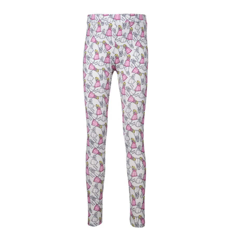 Super Mario Princess Peach Kids Leggings - Image 3
