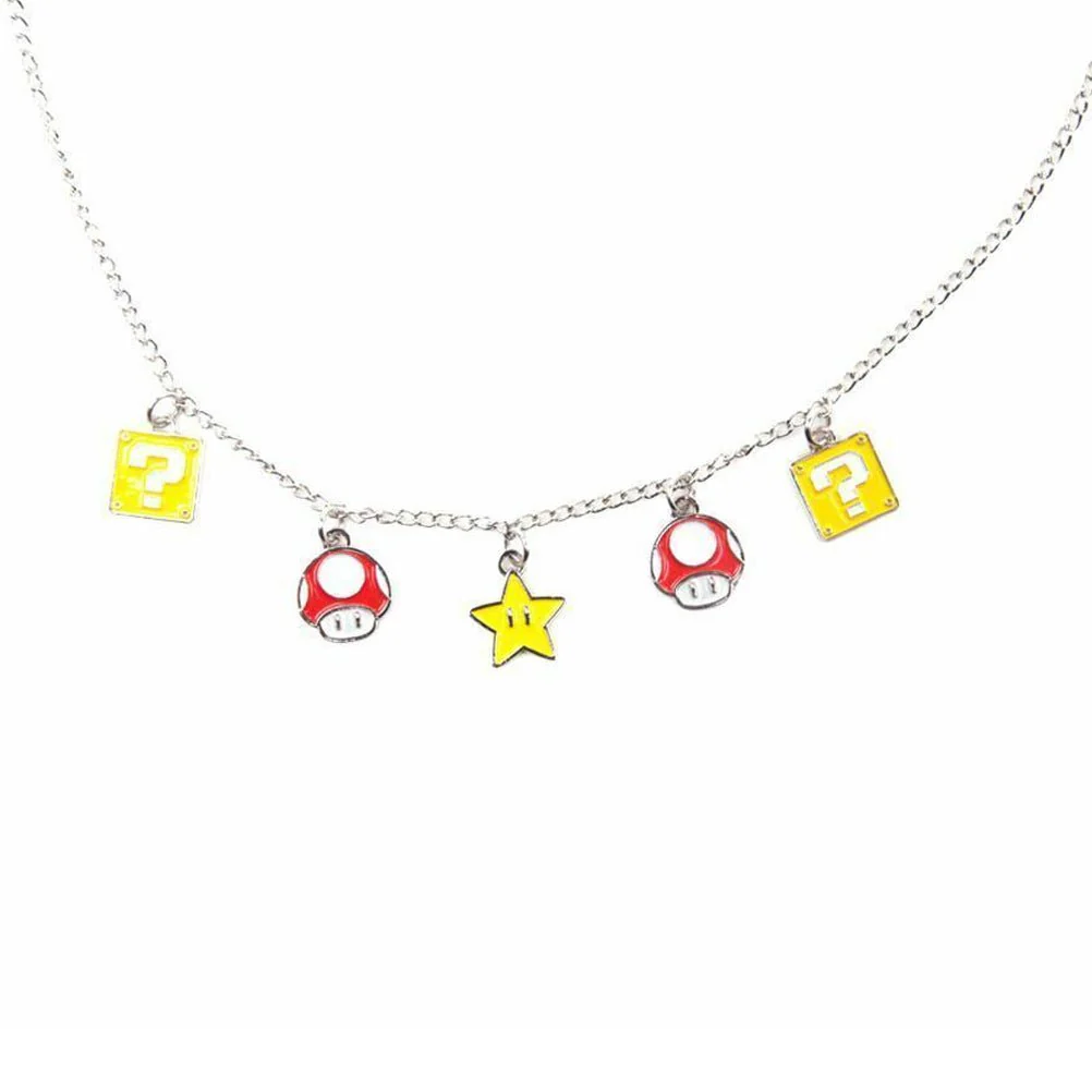 Super Mario Super Mushroom, Question Block and Super Star Necklace