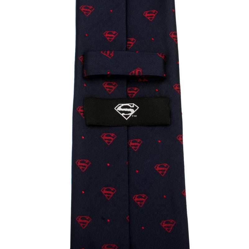 Superman Navy with Red Dot Silk Tie - Image 3