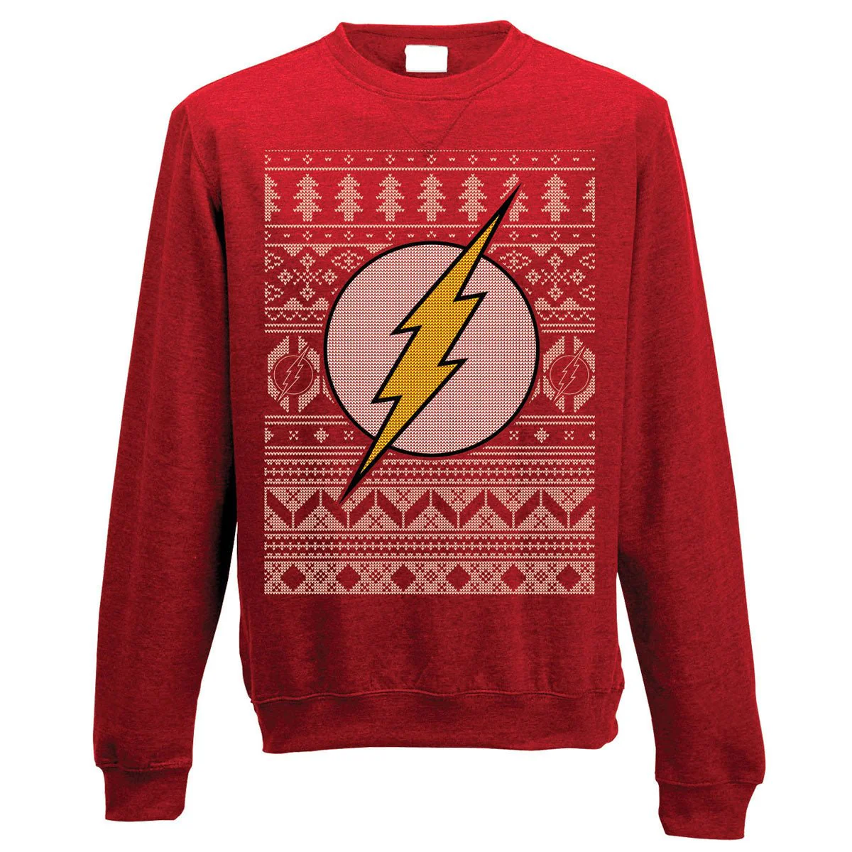 The Flash Fairisle Christmas Jumper-X-Large