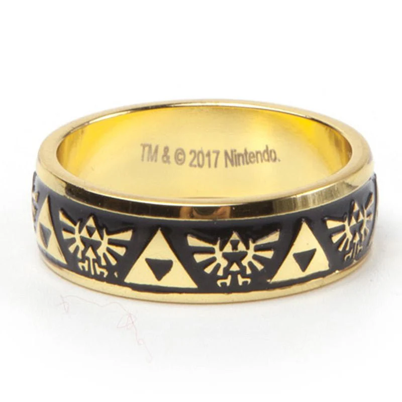 The Legend of Zelda Black and Gold Triforce Ring - Image 3