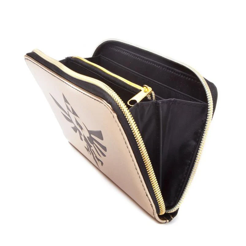 The Legend of Zelda Black and Gold Zip-Around Purse - Image 2