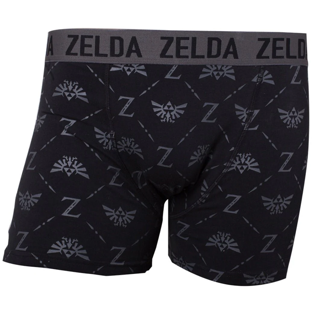 The Legend of Zelda Hyrule Crest Black Men's Underwear - Image 2