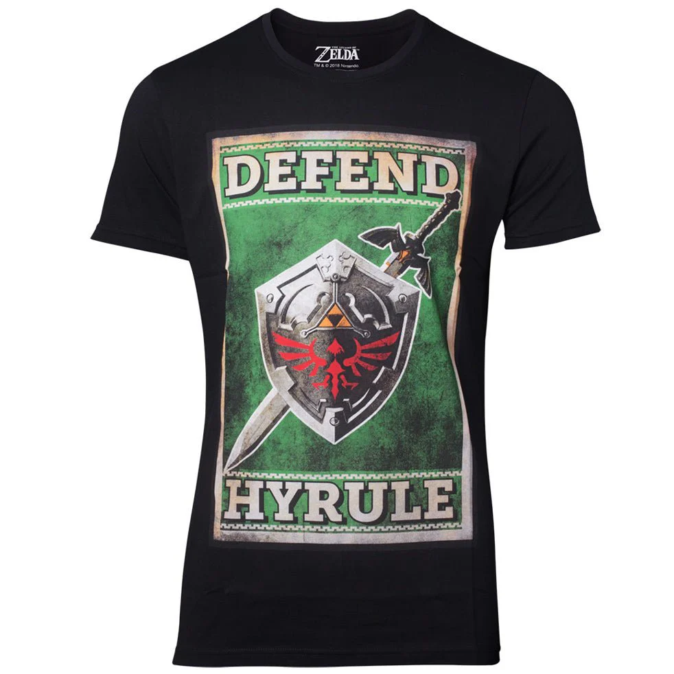 The Legend of Zelda Sword and Shield Propaganda T-Shirt - Image 3