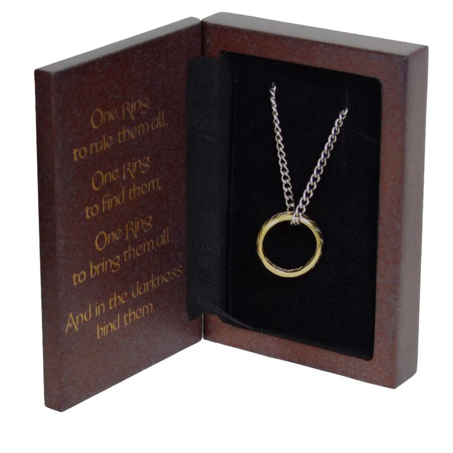 The Lord of the Rings Sterling Silver One Ring and Chain - Image 3