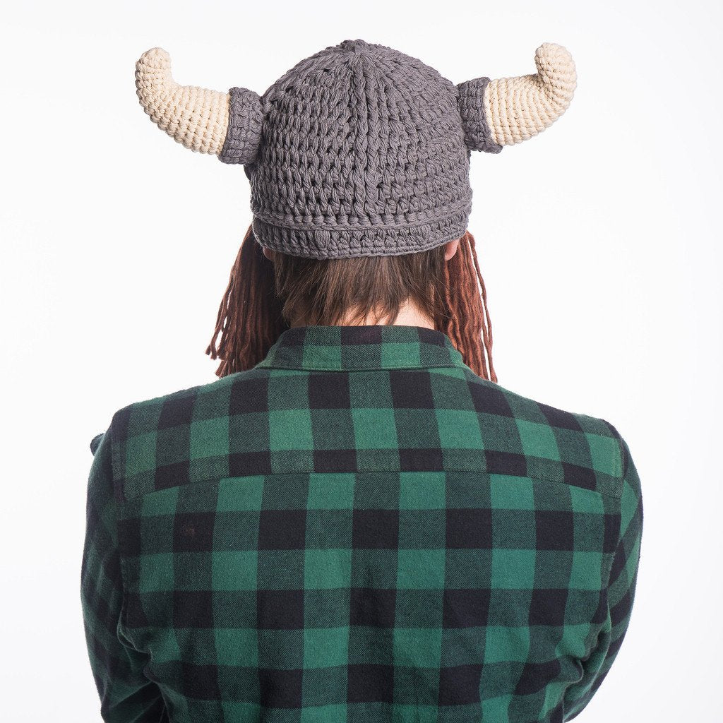 Viking Horn Bearded Hat - Image 4