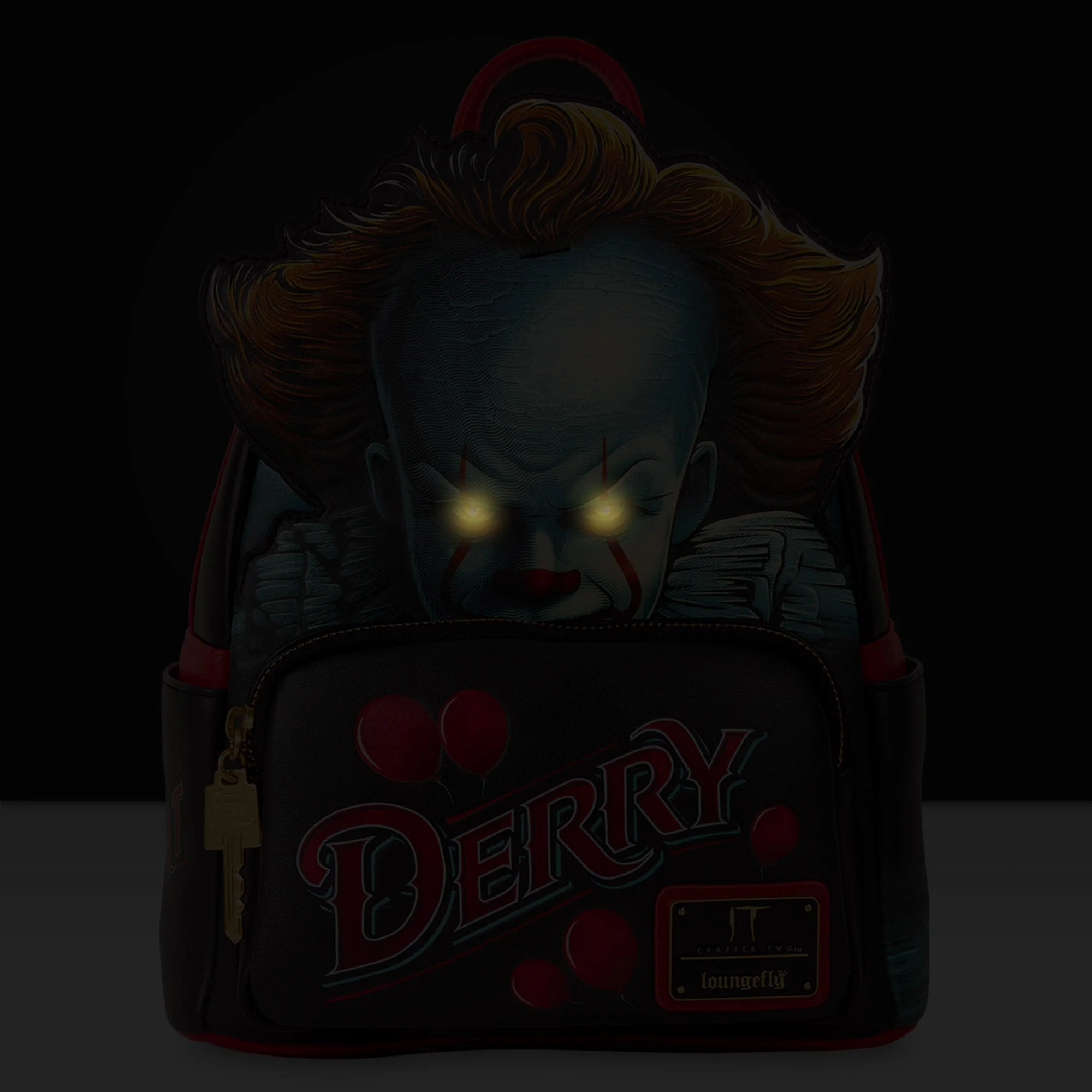 Loungefly x IT Pennywise Derry Sign Light Up Mini Backpack - Image 2