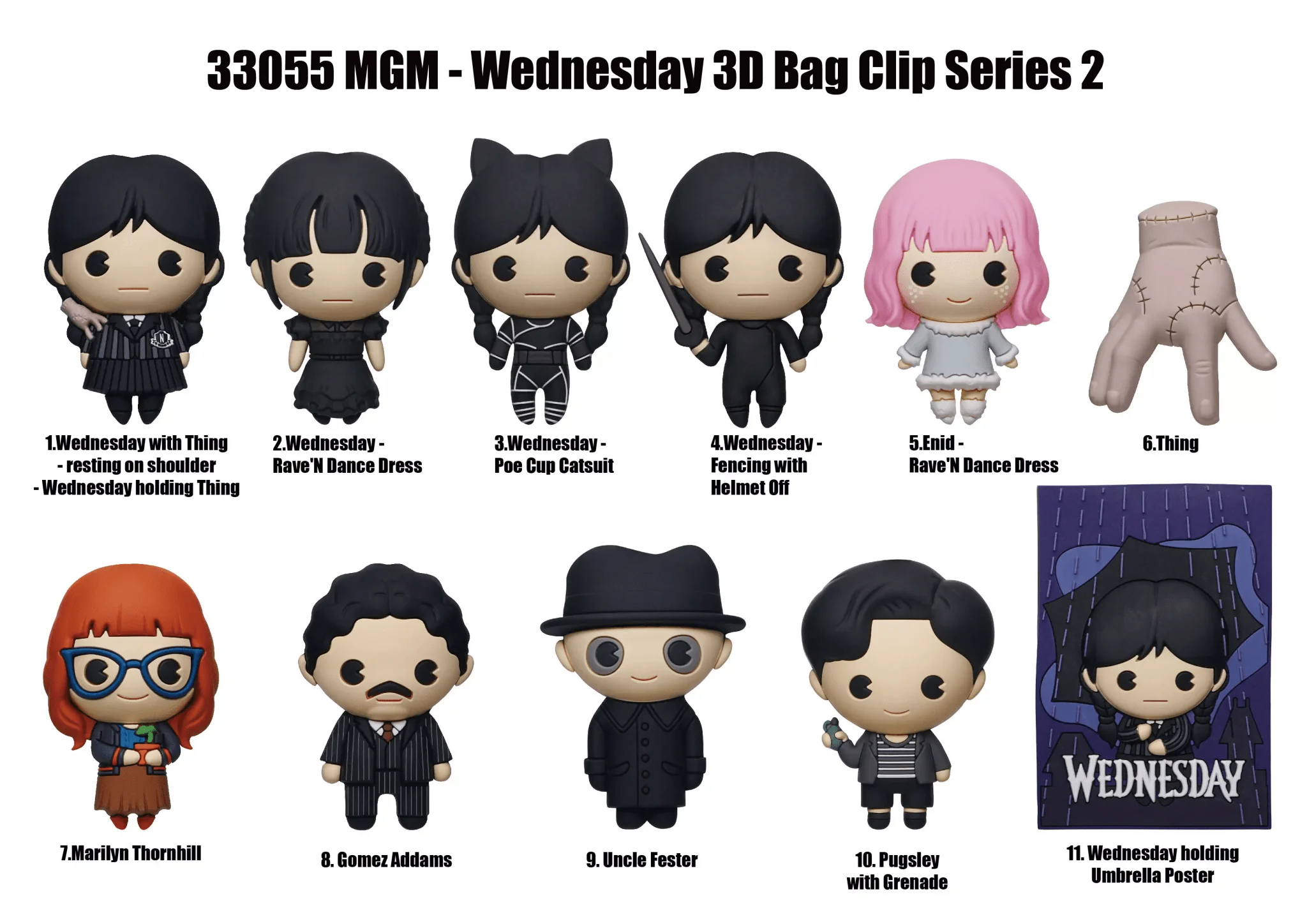 Wednesday Series 2 Blind Bag Mystery Bag Clip - Image 3