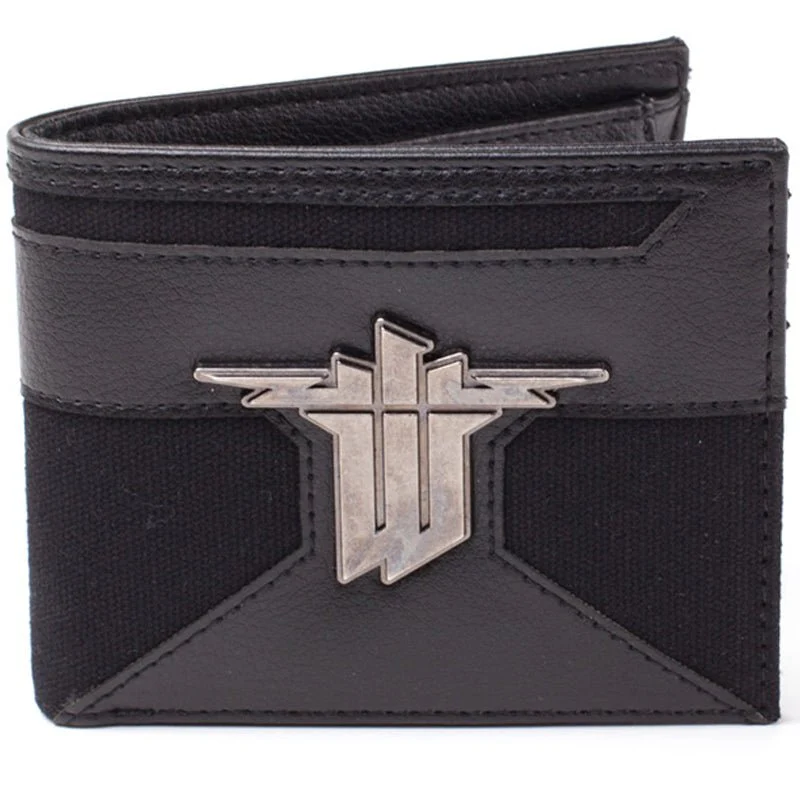 Wolfenstein Bi-Fold Wallet with Metal Badge Logo